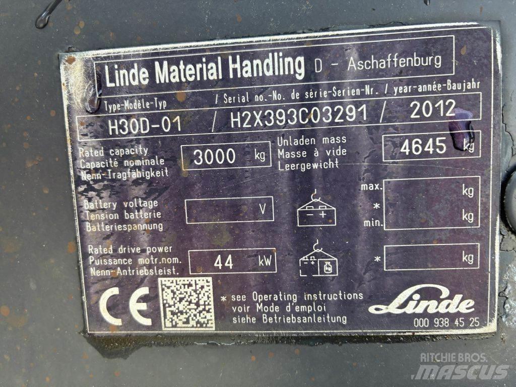 Linde H 30D01 Diesel Forklifts