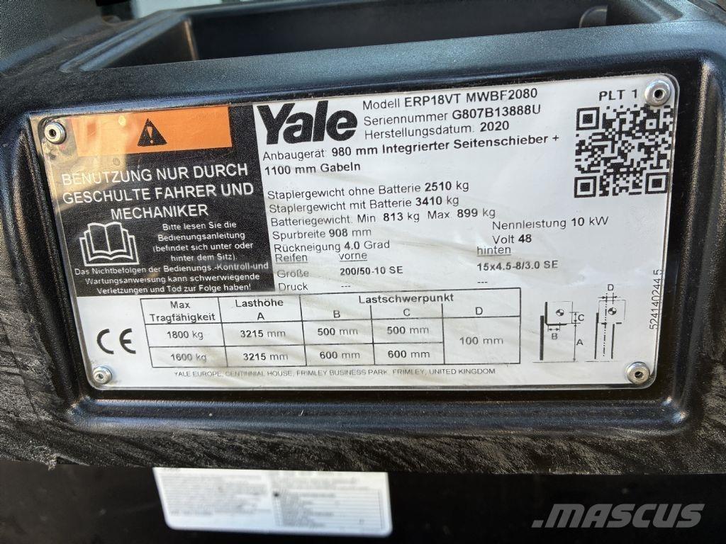 Yale ERP 18VT Electric Forklifts
