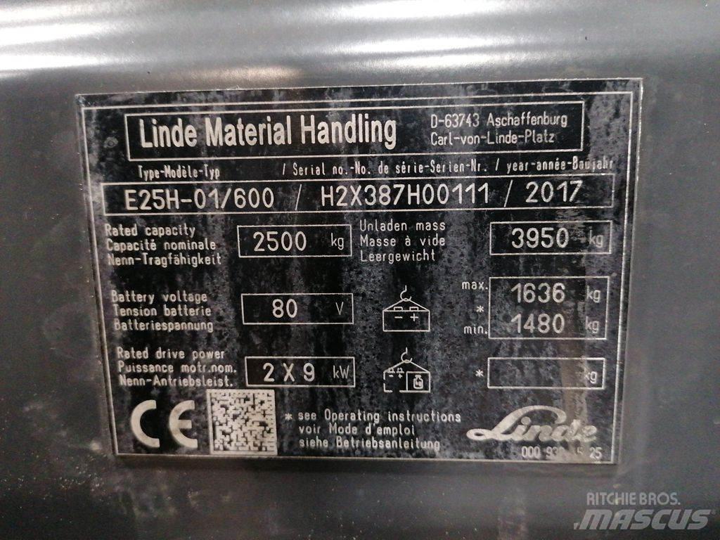 Linde E25H-01/600 Electric Forklifts