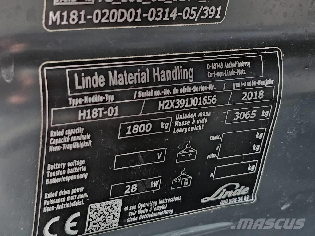 Linde H18T-01 LPG trucks