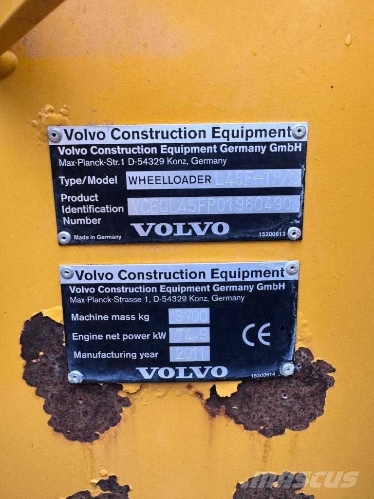 Volvo L45F-TP/S Wheel Loaders