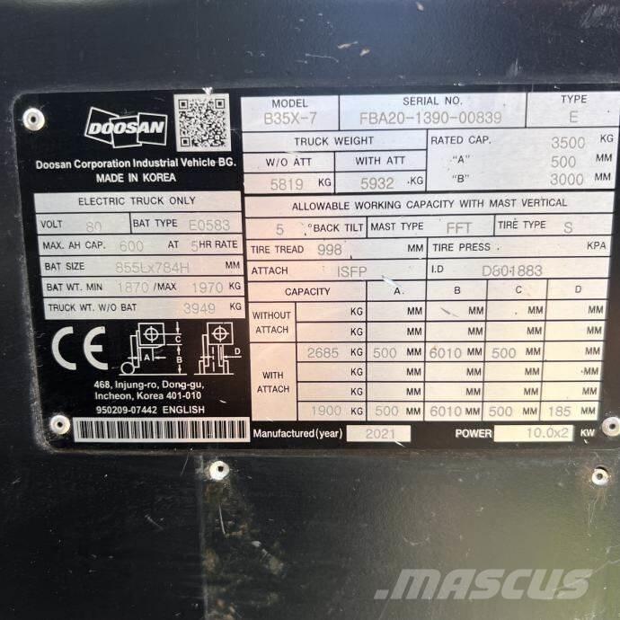 Doosan B35X-7 Misc Forklifts