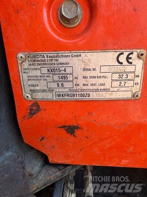 Kubota KX 015-4 Mini Excavators <7t (Mini Diggers)