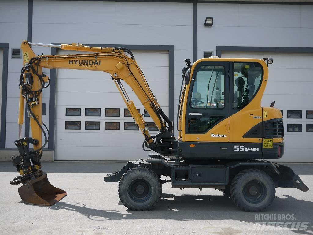 Hyundai R 55W-9A Wheeled Excavators