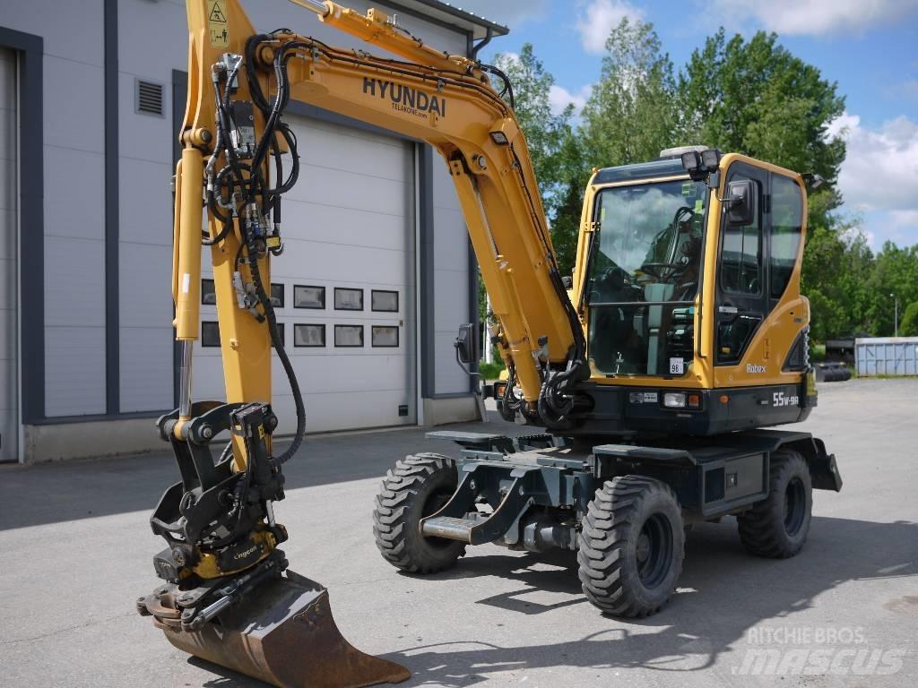 Hyundai R 55W-9A Wheeled Excavators