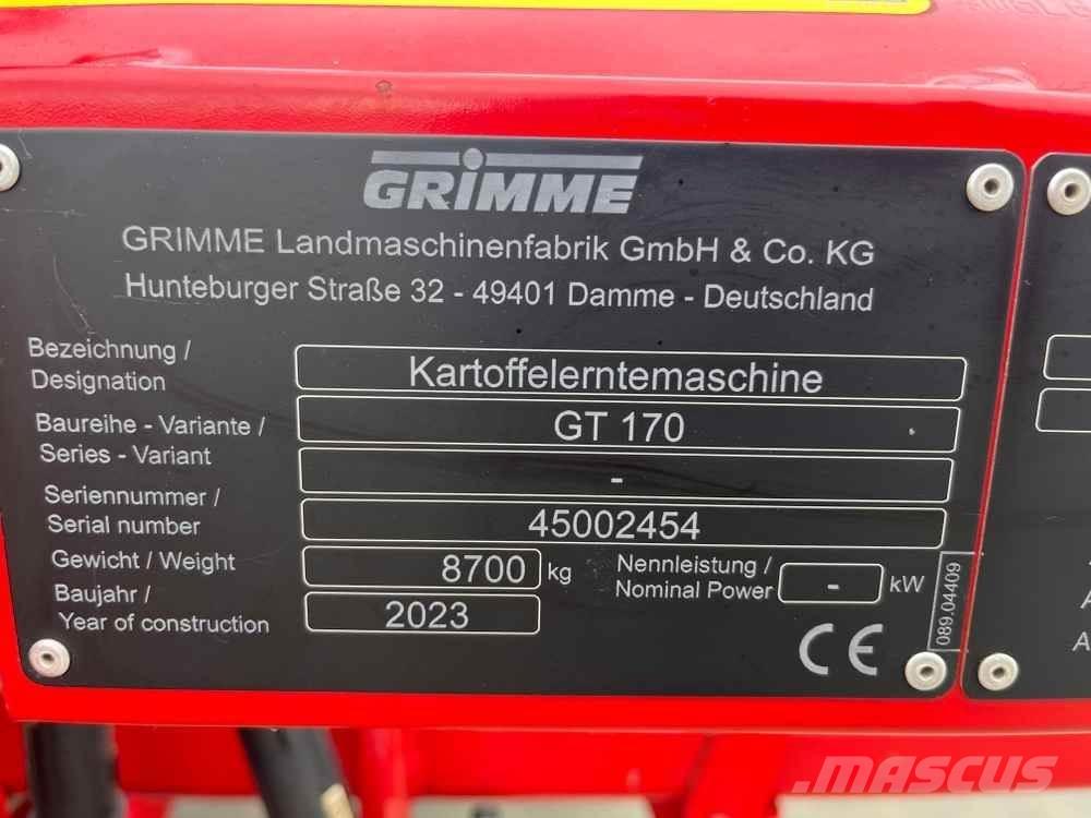 Grimme GT 170 Potato Harvesters And Diggers