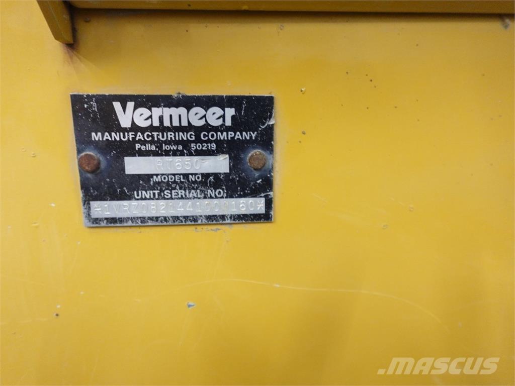Vermeer RT650 Trenchers