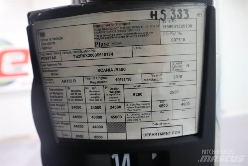 Scania R450 Conventional Trucks / Tractor Trucks