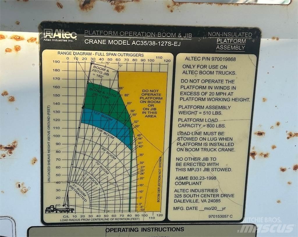 Altec 970019868 Crane Parts and Equipment
