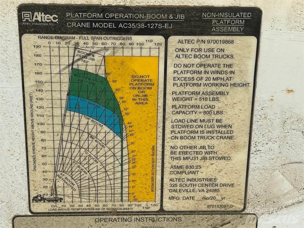 Altec 970019868 Crane Parts and Equipment