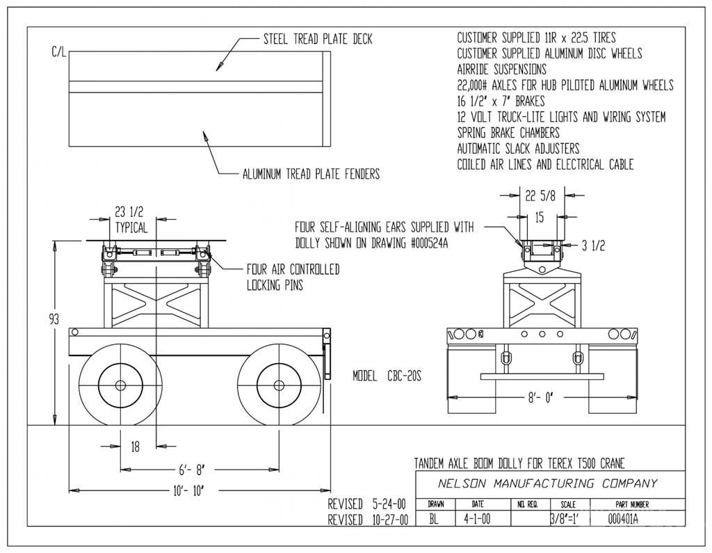 Nelson CBC-20S Dolly Trailers