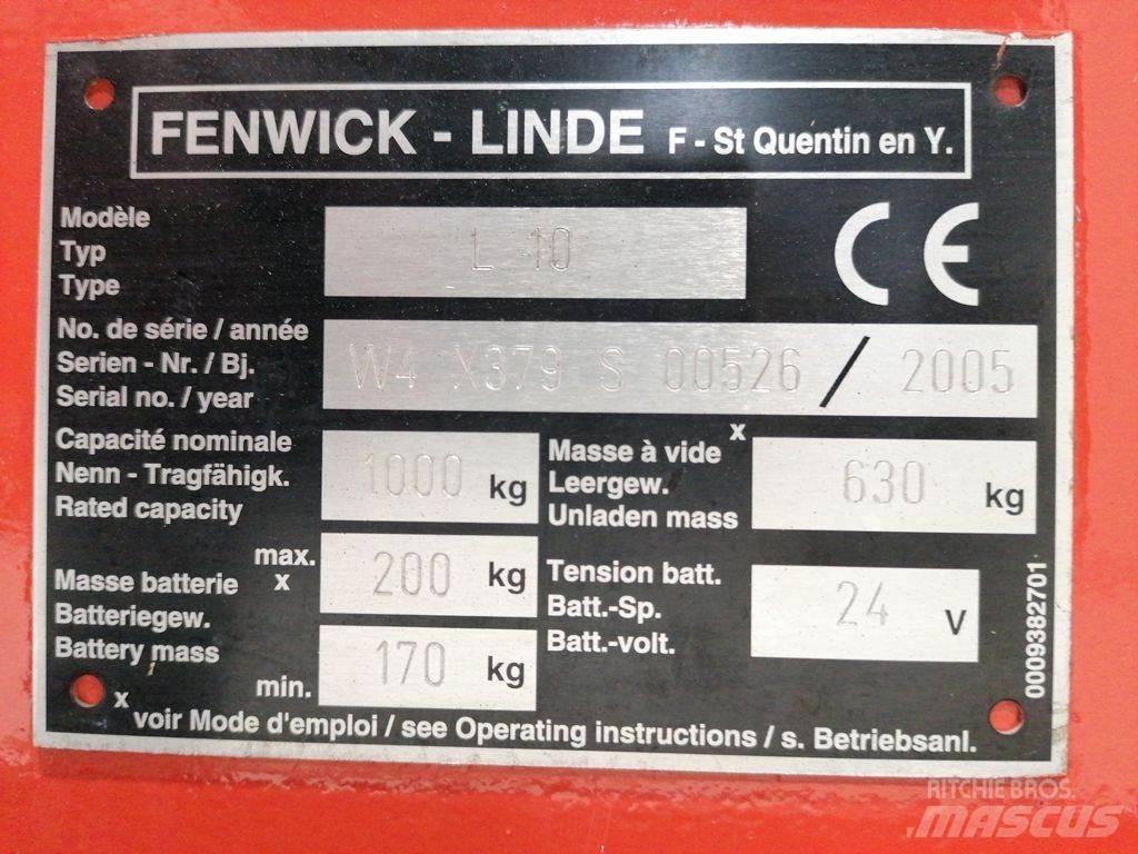 Linde L10 Pedestrian stacker