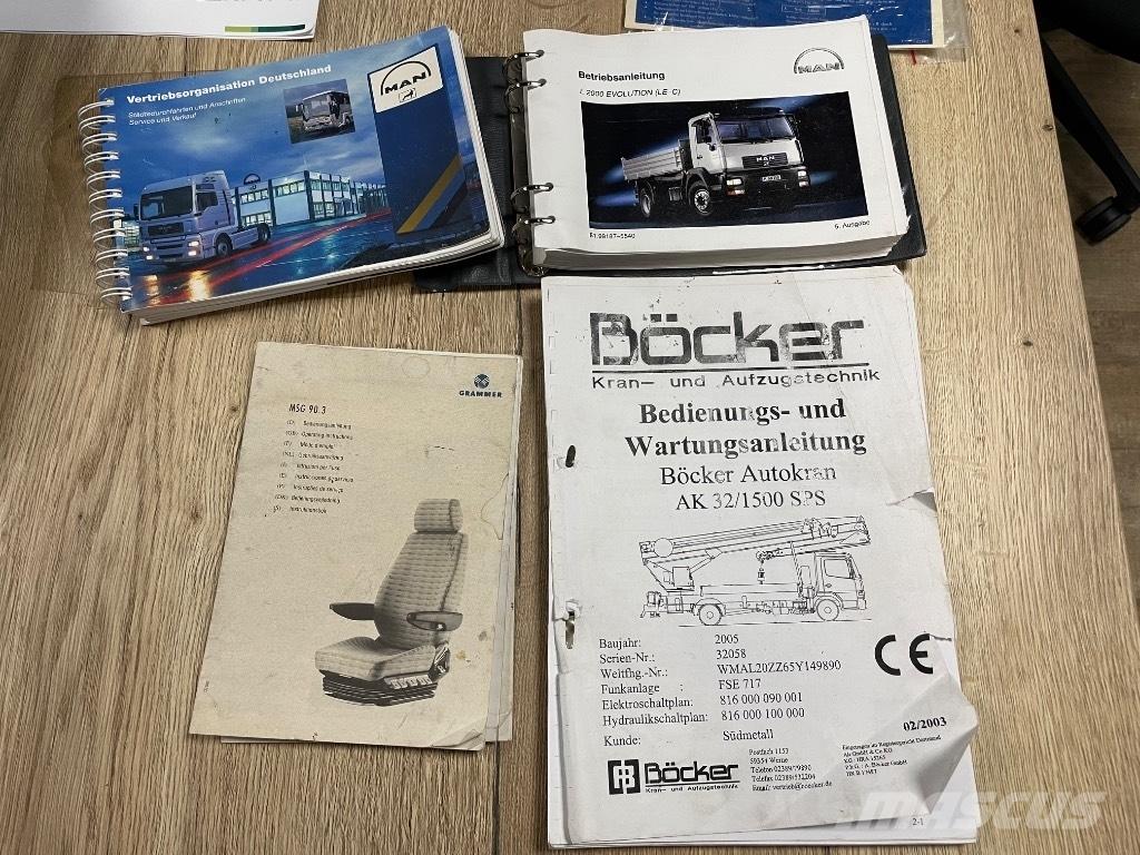 Bocker AK 32/1500 Mobile and all terrain cranes