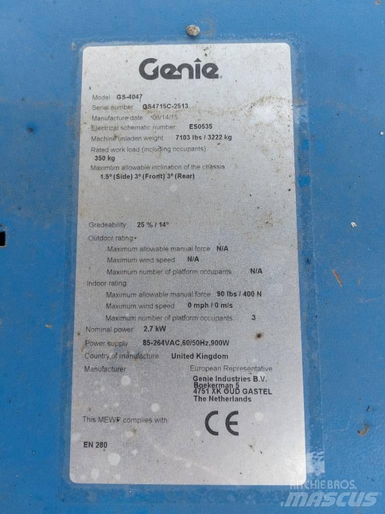 Genie GS4047 Scissor Lifts