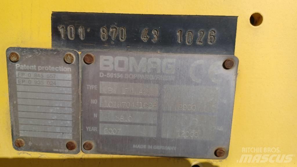 Bomag BW 174 A C Combi rollers