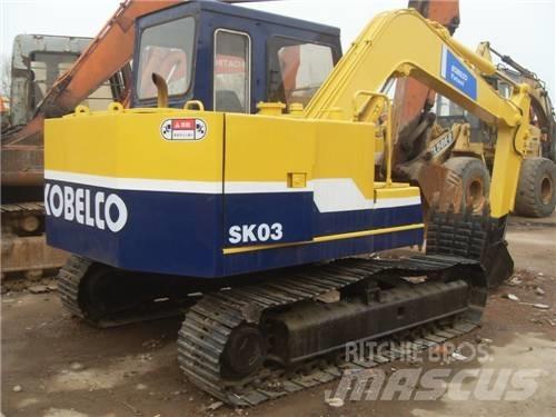 Kobelco SK03 Mini Excavators <7t (Mini Diggers)