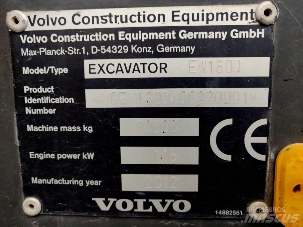 Volvo EW 160 D Wheeled Excavators