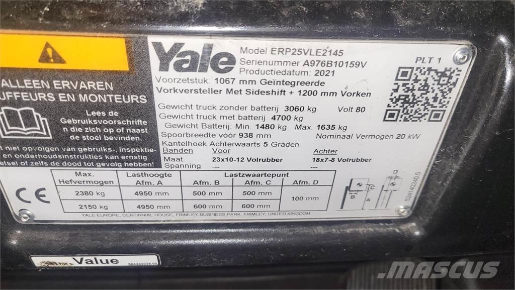 Yale ERP25VL 2021 Electric Forklifts