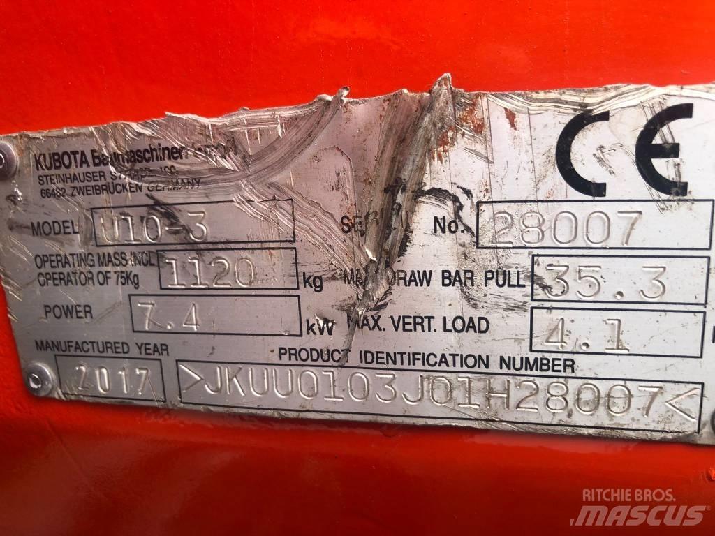 Kubota U 10-3 Mini Excavators <7t (Mini Diggers)