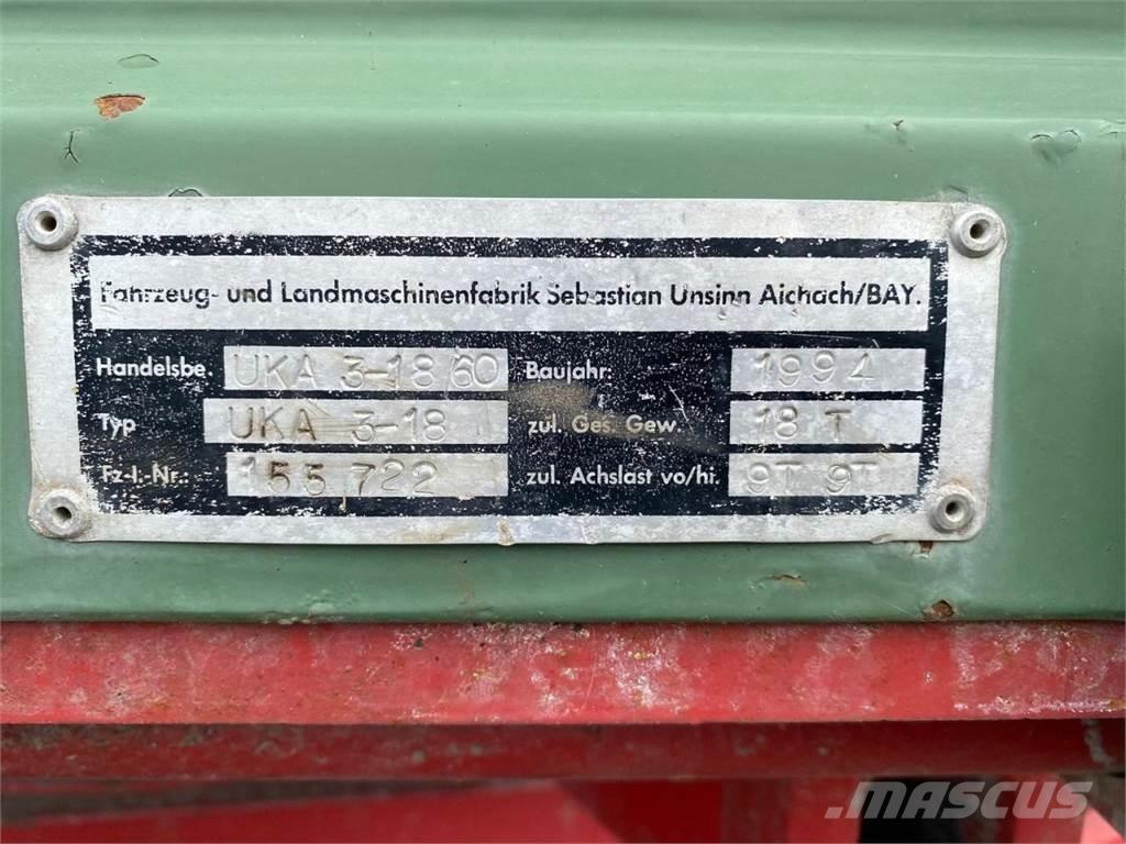 Unsinn UKA3-18/60 Dump Trailers