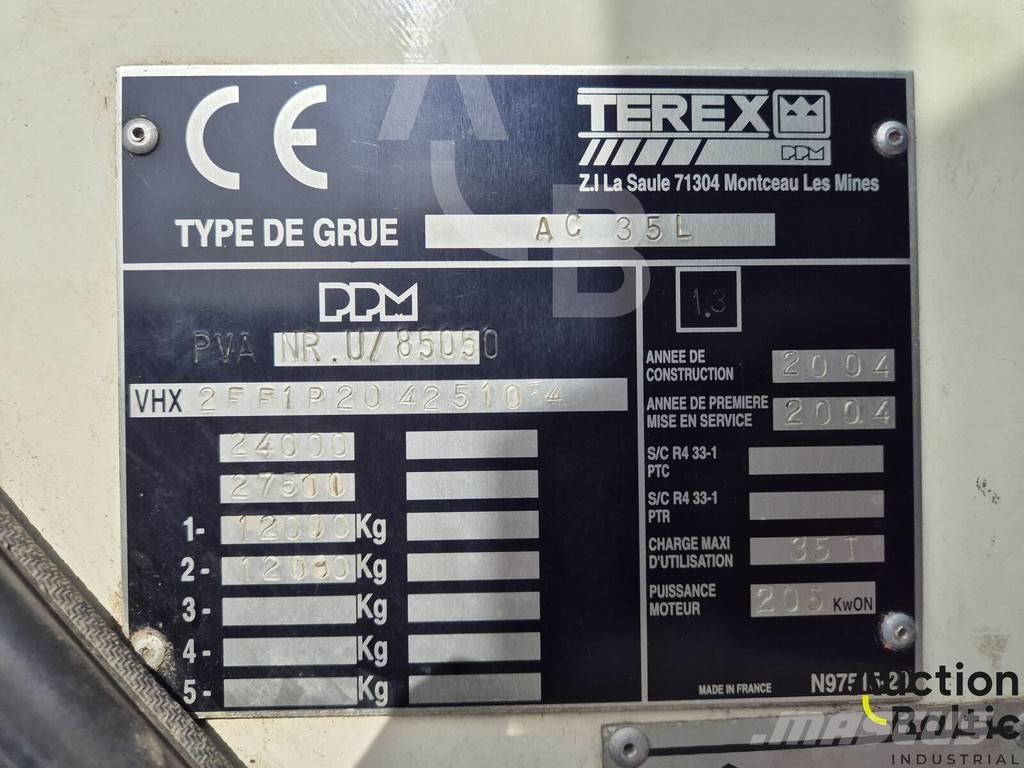 Terex AC 35 L Mobile and all terrain cranes
