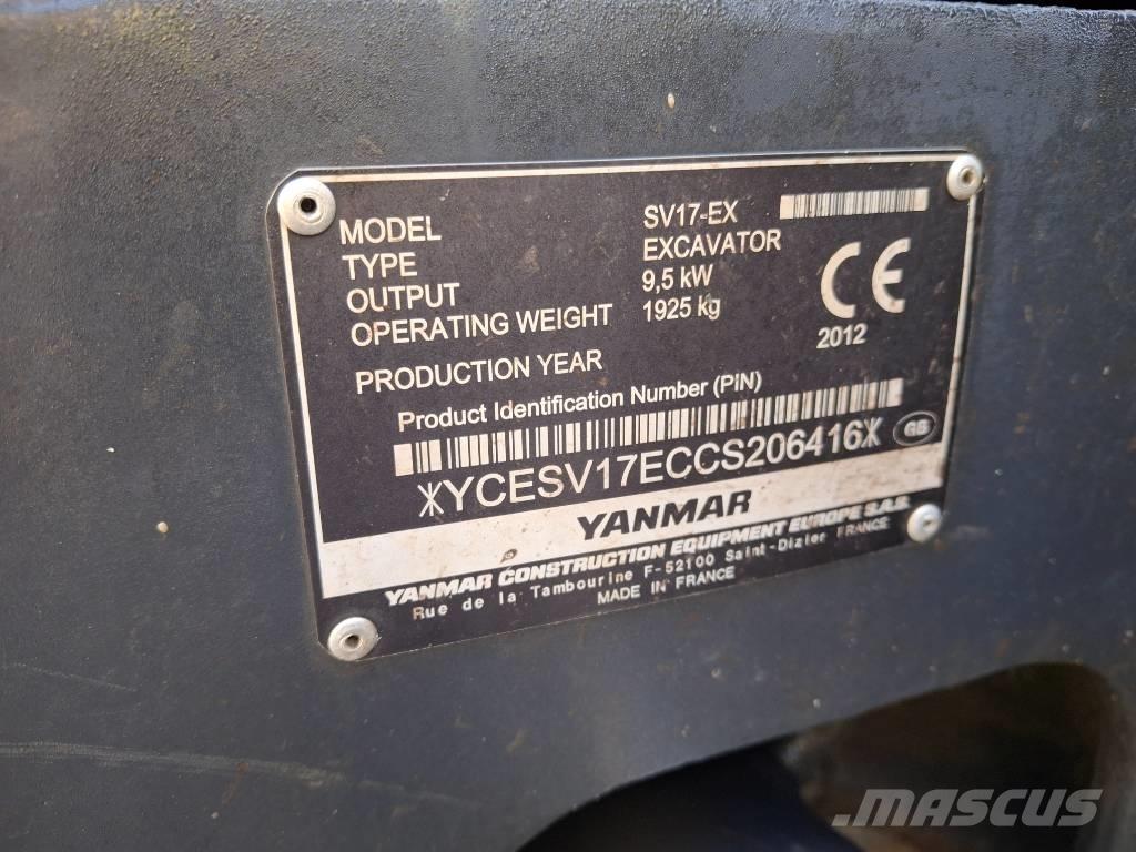 Yanmar SV 17 EX Mini Excavators <7t (Mini Diggers)