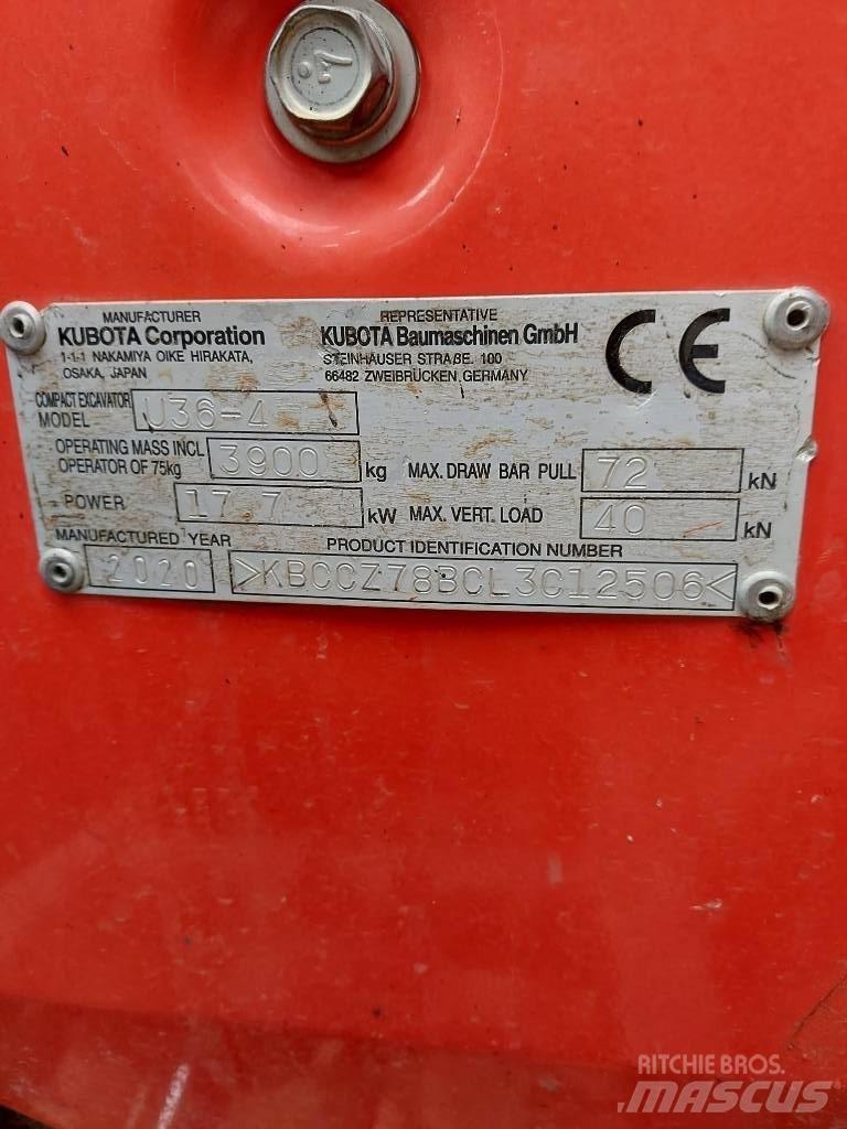 Kubota U 36-4 Mini Excavators <7t (Mini Diggers)