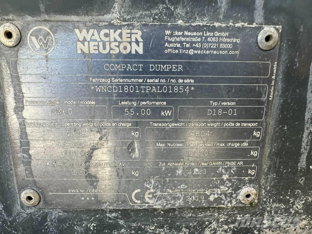 Wacker Neuson DW 60 Site Dumpers