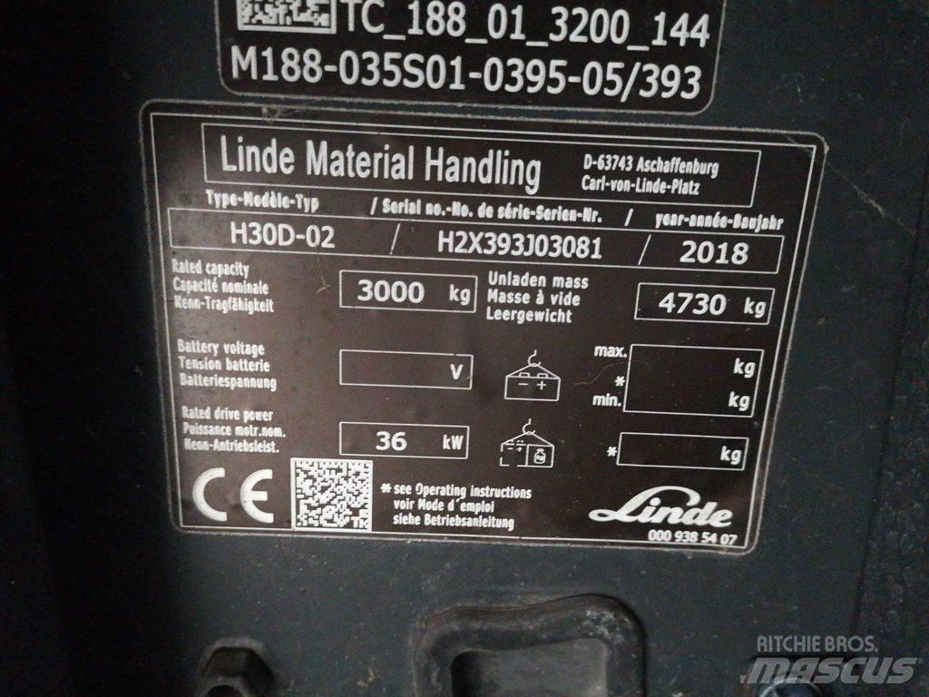 Linde H30D-02 Diesel Forklifts