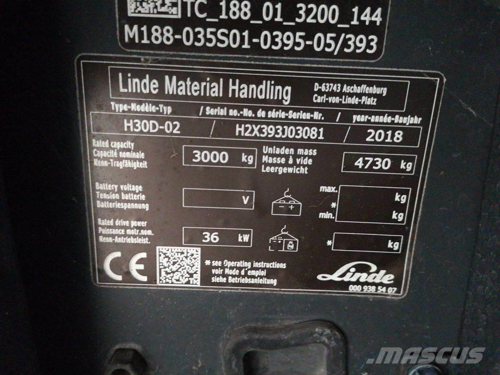Linde H30D-02 Diesel Forklifts