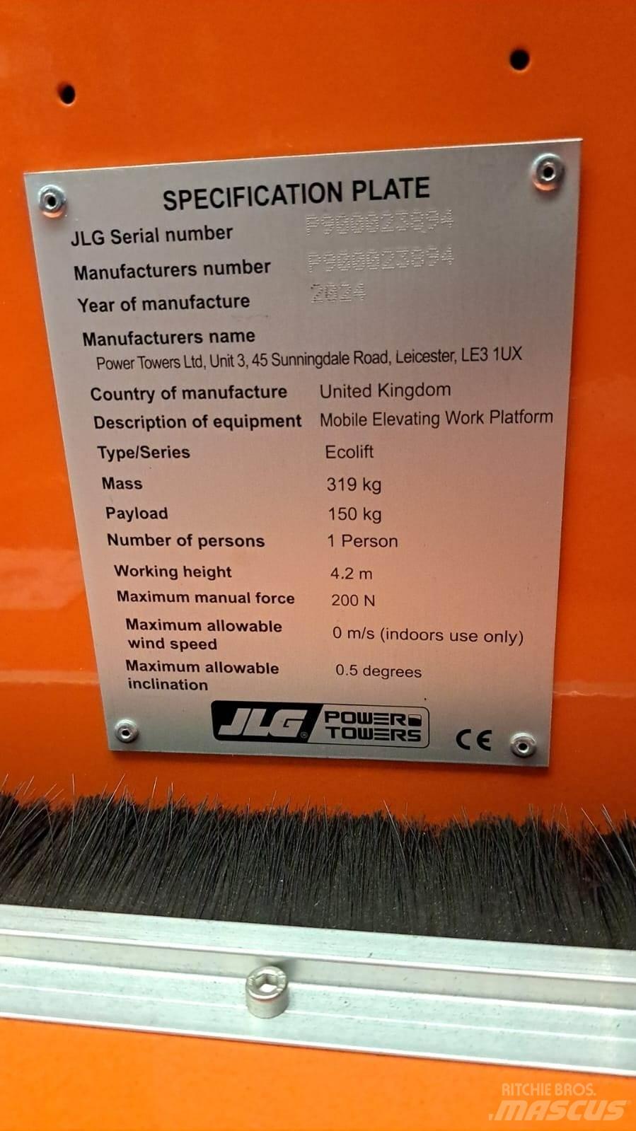 JLG Ecolift2.2 Other lifts and platforms