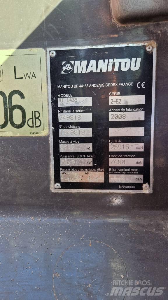 Manitou MT 1435 HSL Telescopic Handlers