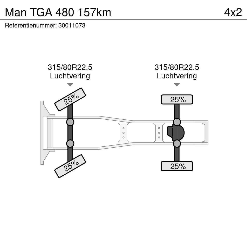 MAN TGA 480 157km Conventional Trucks / Tractor Trucks