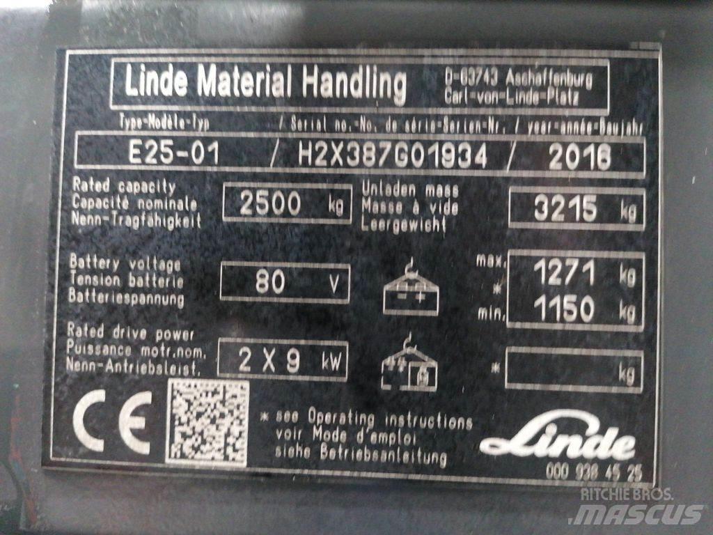 Linde E25-01 Electric Forklifts