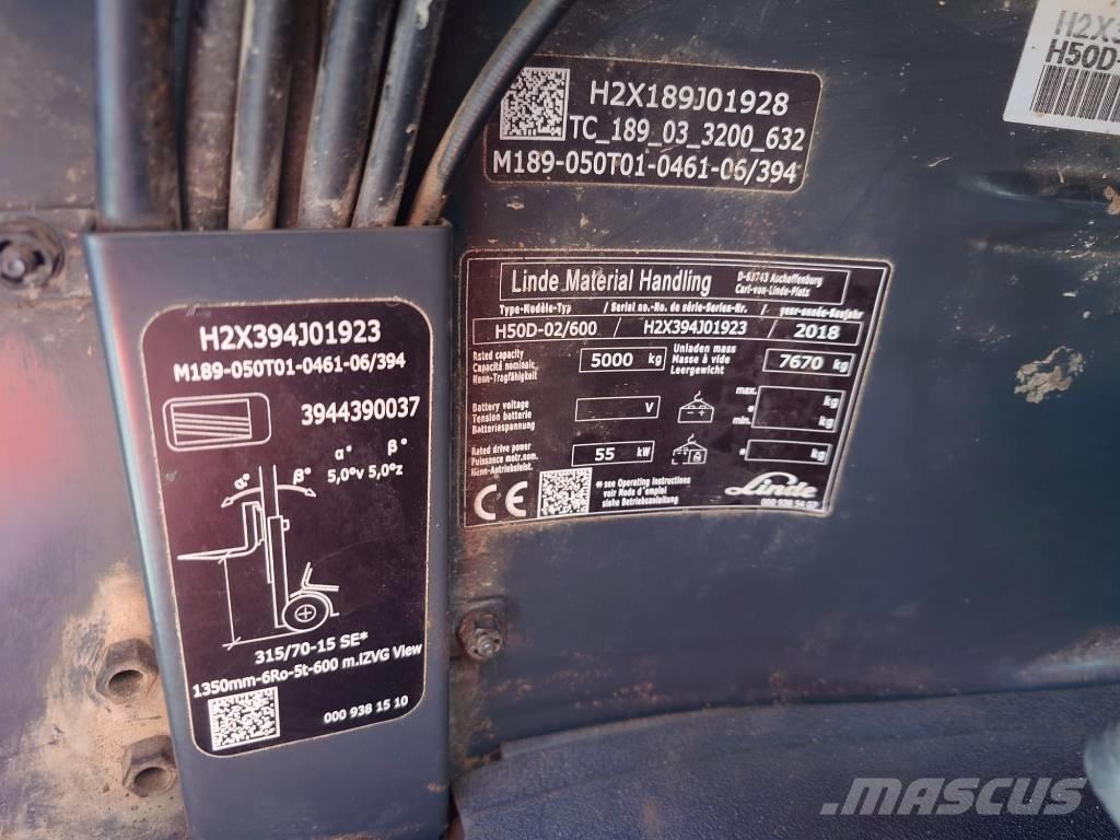 Linde H50D600/394 Diesel Forklifts