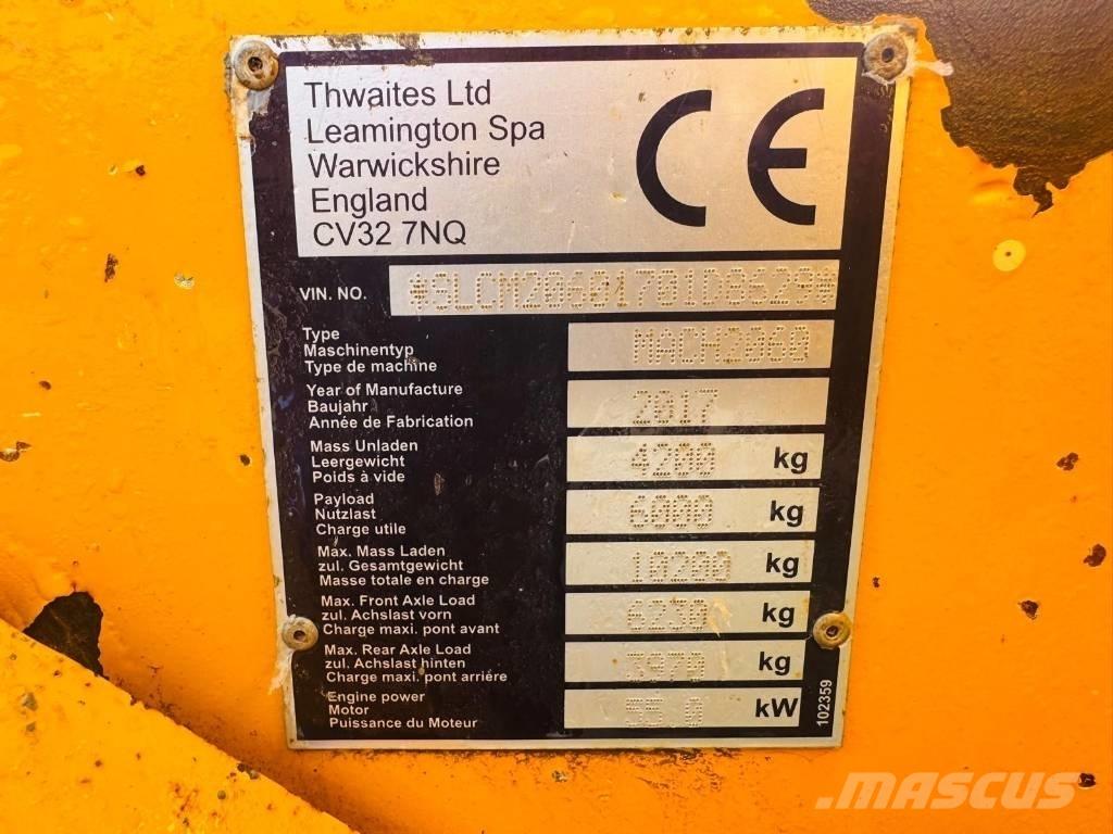 Thwaites 6T Site Dumpers