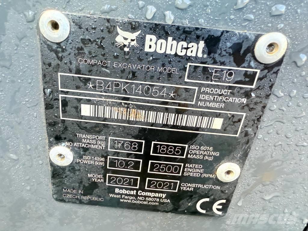 Bobcat E 19 Mini Excavators <7t (Mini Diggers)