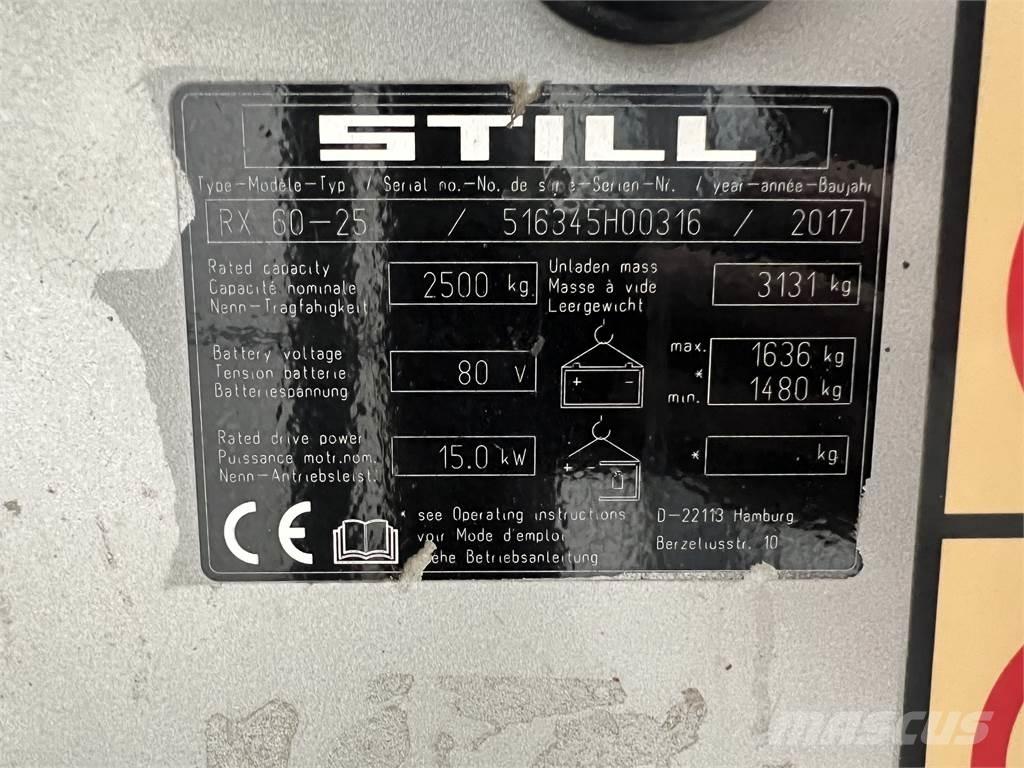 Still RX60-25 Electric Forklifts