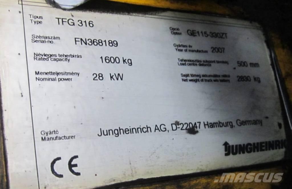 Jungheinrich TFG 316 LPG trucks