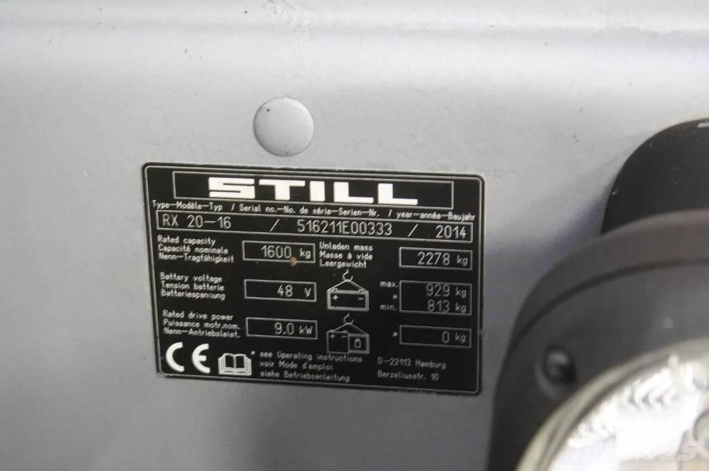 Still RX 20-16 Electric Forklifts