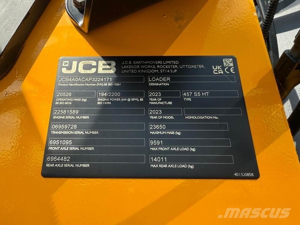 JCB 457 HT Wheel Loaders