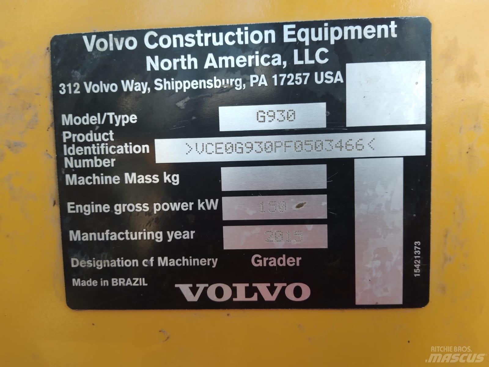 Volvo G 930 Motor Graders