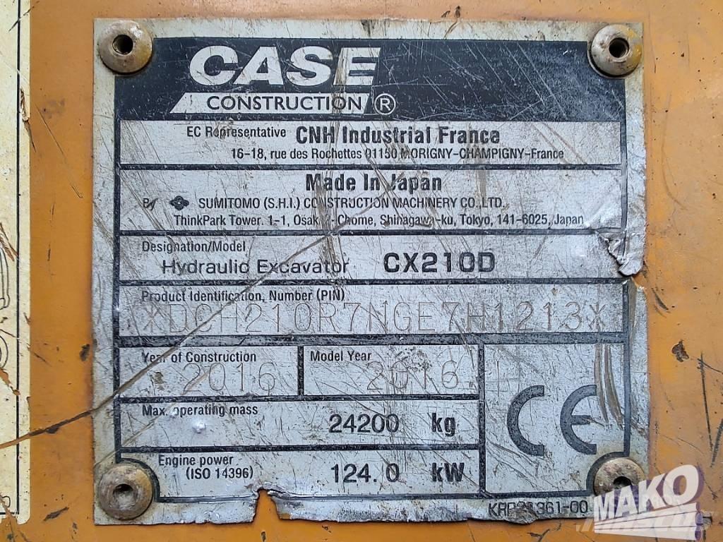 CASE CX 210 D Crawler Excavators