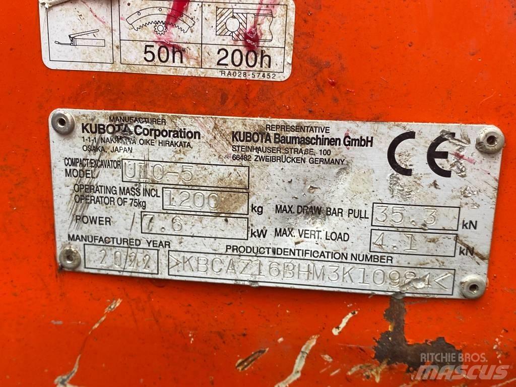 Kubota u10-5 Mini Excavators <7t (Mini Diggers)