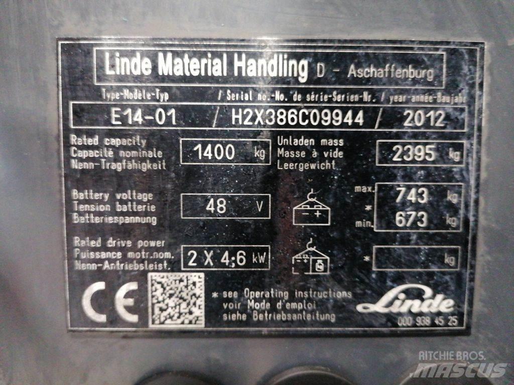 Linde E14-01 Electric Forklifts
