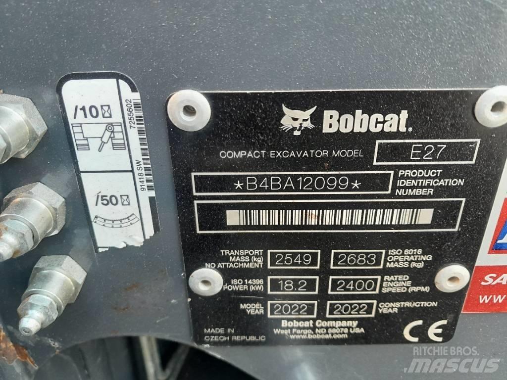 Bobcat E 27 Mini Excavators <7t (Mini Diggers)