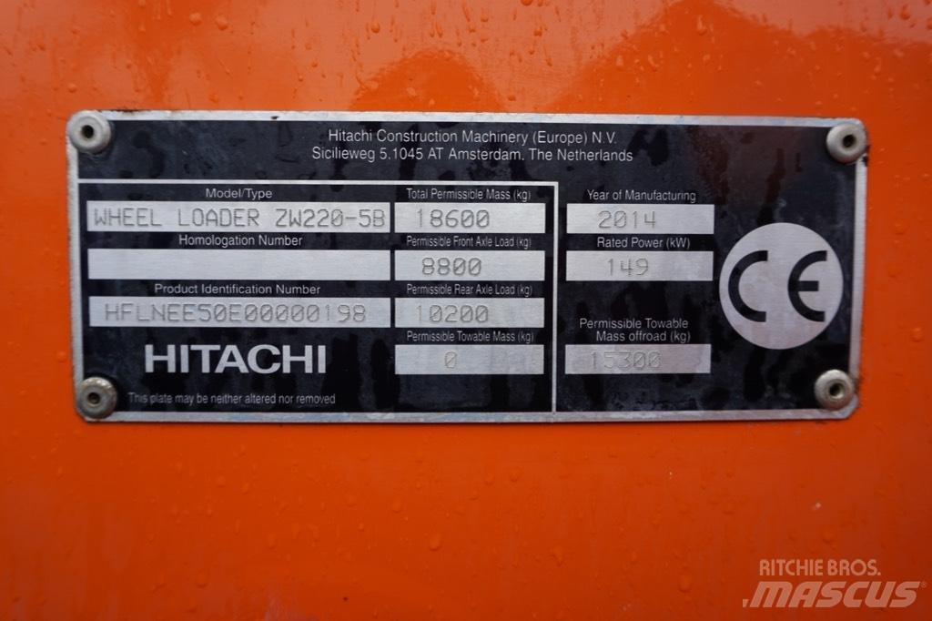 Hitachi ZW 220-5 B Wheel Loaders