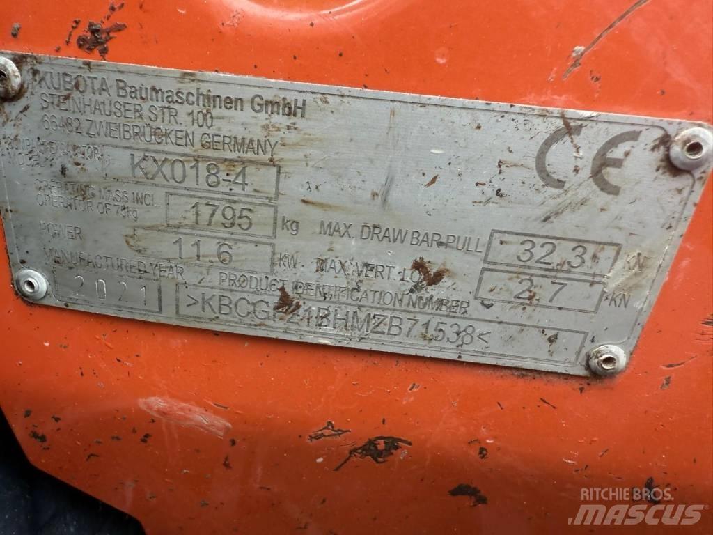 Kubota KX 018-4 Mini Excavators <7t (Mini Diggers)