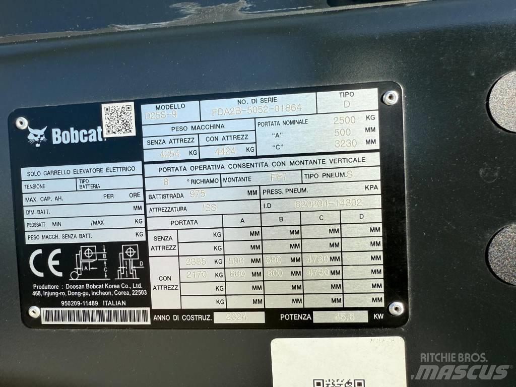 Bobcat D 25 S-9 Diesel Forklifts