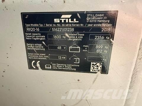 Still RX20-16 Electric Forklifts
